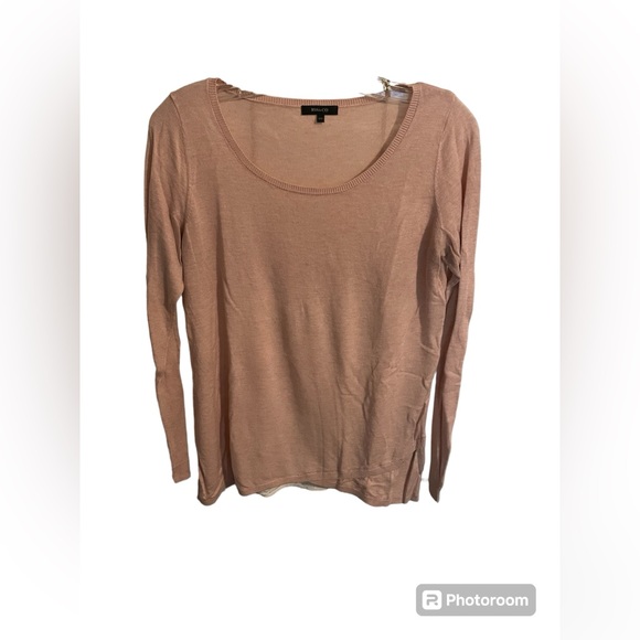 Women’s RW&co Blush Sweater w/ Lace detail back - Picture 1 of 5